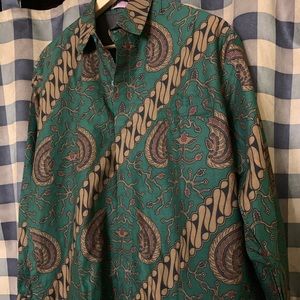 Paisley/Patterned Dress Button-Up